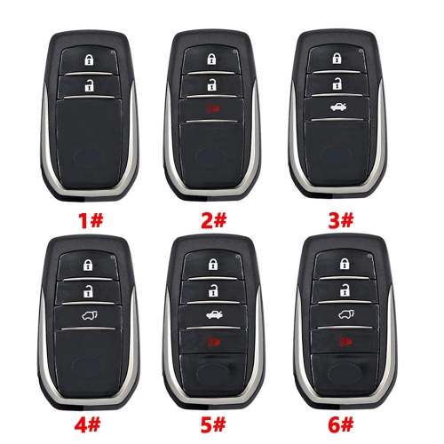 (SK442010)2/3/4 Button Smart Key Shell for Toyota Style