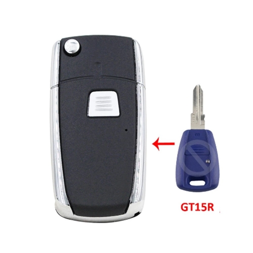 Remodeling Flip Key Shell For 1 Button Fiat GT15 Blade