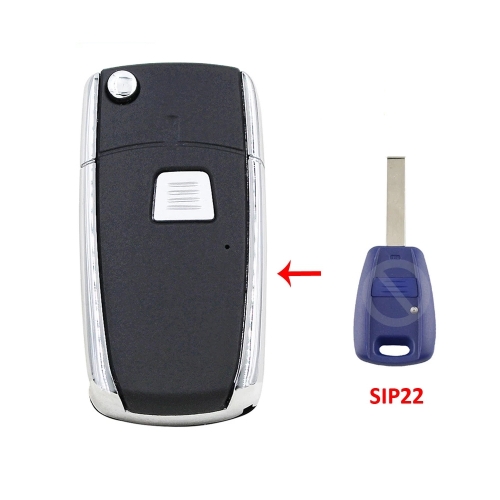 Remodeling Flip Key Shell For 1 Button Fiat SIP22 Blade