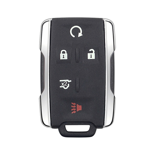 4+1BTN Remote Key Card  Shell For Chevrolet Silver Side