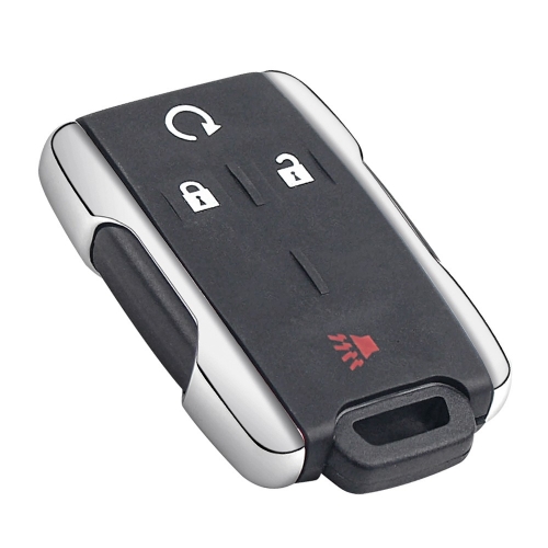 3+1BTN Remote Key Card  Shell For Chevrolet Silver Side