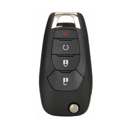 3+1Btn Flip Remote Key Shell For Chevrolet With Start Button