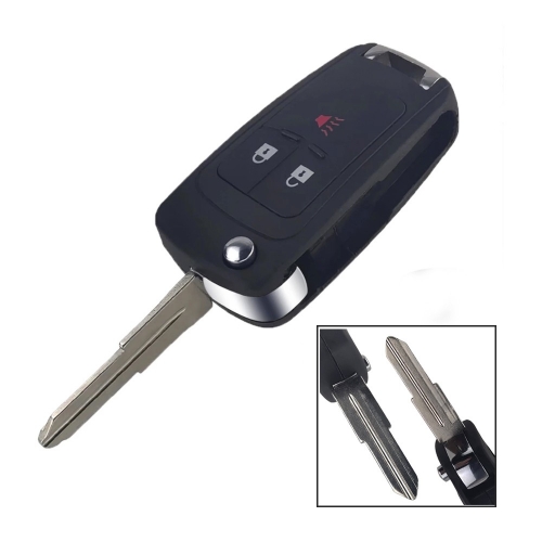 2+1Btn Flip Remote Key Shell For Chevrolet