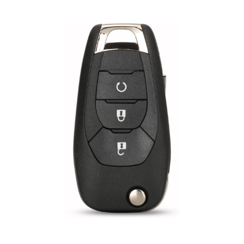 3Btn Flip Remote Key Shell For Chevrolet With Start Button