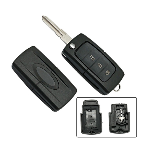 3 Button Folding Flip Remote Car Key Shell Fob for Ford Panic Button Remote Car Key Case Cover