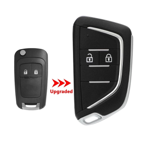 2 Buttons Modified Flip Car Key Shell Case For Chevrolet For Buick