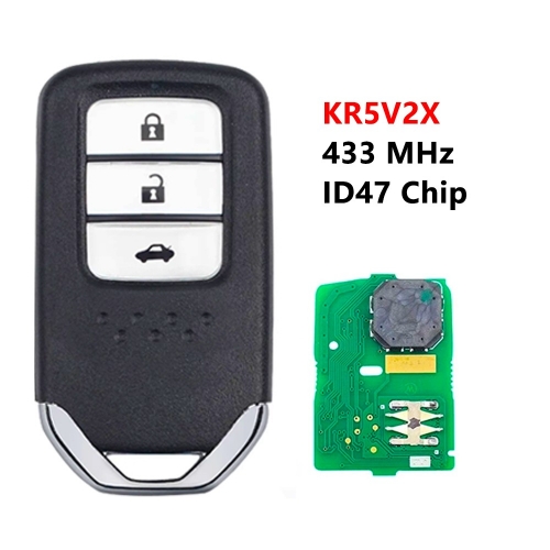 KR5V2X 433MHz ID47 Chip Smart Remote Control Key Fits for Honda Odyssey CRV Ridgeline 2017 2018 A2C83162500 3 BUTTONS(truck)#1