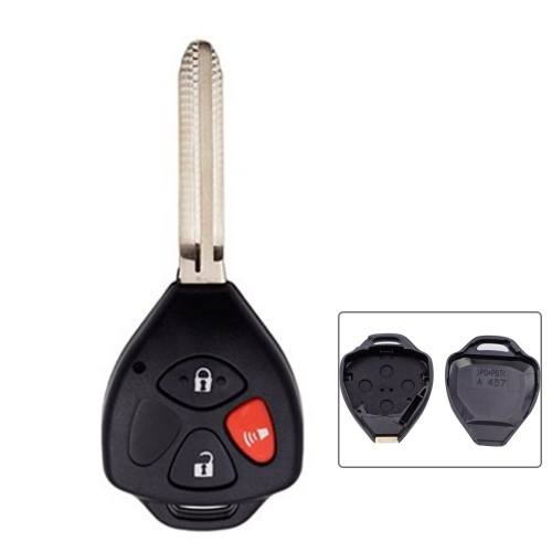 Key Shell For Toyota Corolla Camry Reiz RAV4 Crown Avalon Venza Matrix Blank 2+1 Button Remote Car Key Case TOY43 Blade