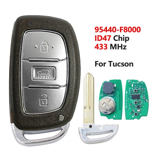 Smart Remote Car Key Fob 433MHz ID47 for Hyundai TUCSON 95440-F8000 95440-F8500 Car Keyless Remote Key