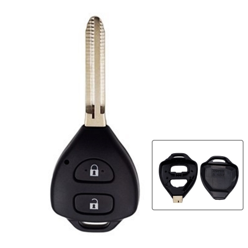 Key Shell For Toyota Corolla Camry Reiz RAV4 Crown Avalon Venza Matrix Blank 2 Button Remote Car Key Case TOY43 Blade