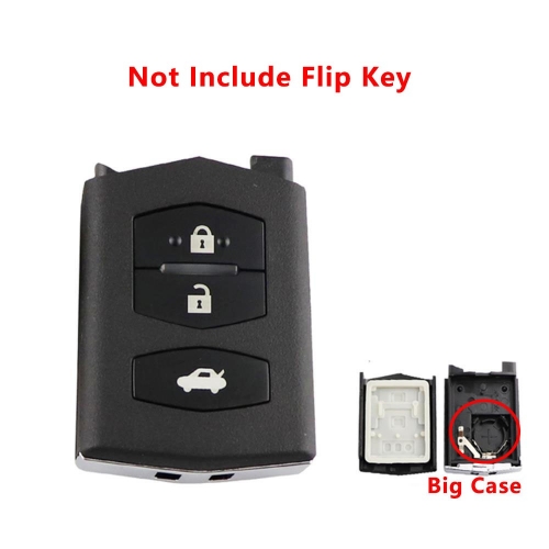 3 buttons Remote Key Case Fob Shell Flip Folding For Mazda 2 3 5 6 M6 MX5 CX5 CX7 CX9 RX8 Not include flip key big case