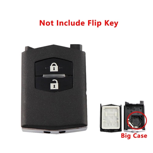 2 buttons Remote Key Case Fob Shell Flip Folding For Mazda 2 3 5 6 M6 MX5 CX5 CX7 CX9 RX8 Not include flip key big case