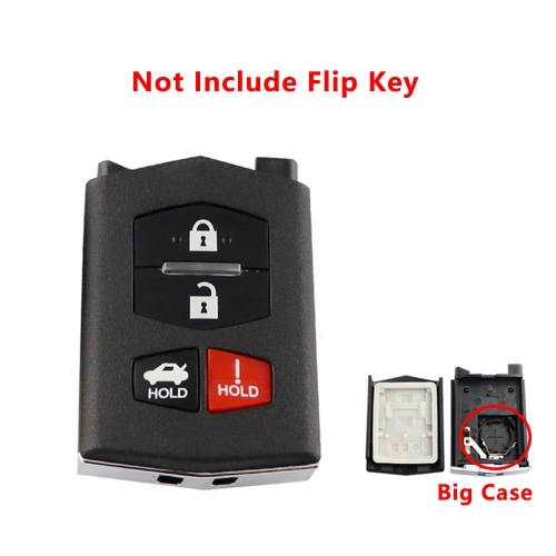 4 buttons Remote Key Case Fob Shell Flip Folding For Mazda 2 3 5 6 M6 MX5 CX5 CX7 CX9 RX8 Not include flip key big case