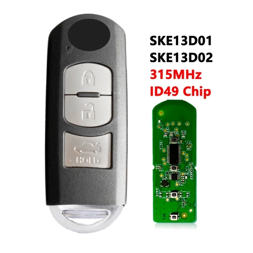 3 Button 315MHz Keyless-Go Remote Key (CAR)
FCCID：WAZSKE13D02