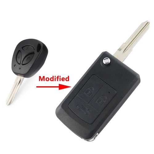 Car Key Cover for Lada 3 Buttons Modify Flip Folding Remote Car Key Replacement Case FOB Shell