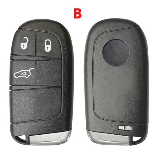 Remote Smart key shell Housing For Fiat 500 500L 500X 2016-2019 Car Key Replace 3 Buttons #B