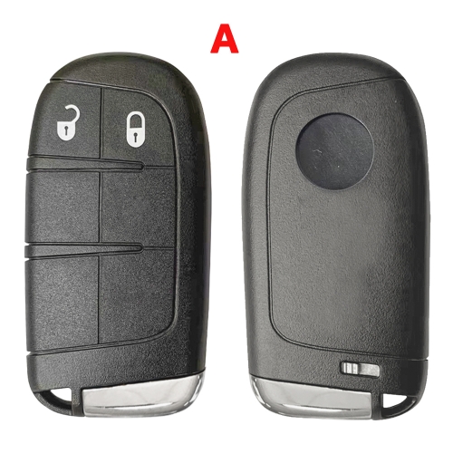 Remote Smart key shell Housing For Fiat 500 500L 500X 2016-2019 Car Key Replace 2 Buttons #A