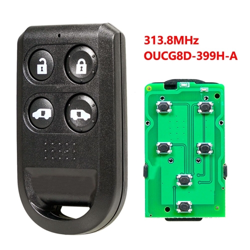 For Honda Odyssey 2005 2006 2007 2008 2009 2010 Keyless Remote Key Fob 4 Buttons ,FCC ID : OUCG8D-399H-A 313.8mhz