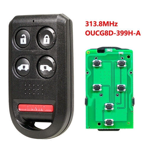 For Honda Odyssey 2005 2006 2007 2008 2009 2010 Keyless Remote Key Fob 5 Buttons ,FCC ID : OUCG8D-399H-A 313.8mhz