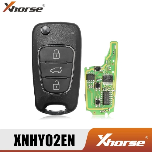 XHORSE XNHY02EN Universal Wireless Remote Key for HYUNDAI Flip 3 Buttons