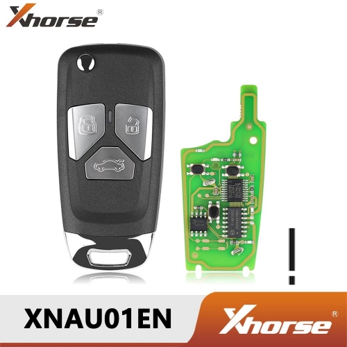 XHORSE XNAU01EN For Audi Style Wireless VVDI Universal Flip Remote Key With 3 Button