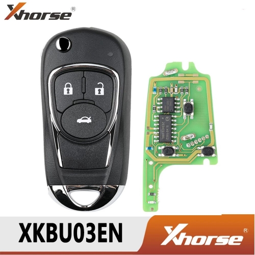 Xhorse XKBU03EN Wire Remote Key For Buick Flip 3 Buttons English Version