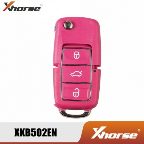 XKB502EN Xhorse VVDi Wired Universal Remote Key 3 Buttons For VVDI2 Mini Key Tool And VVDI Key Tool Pink