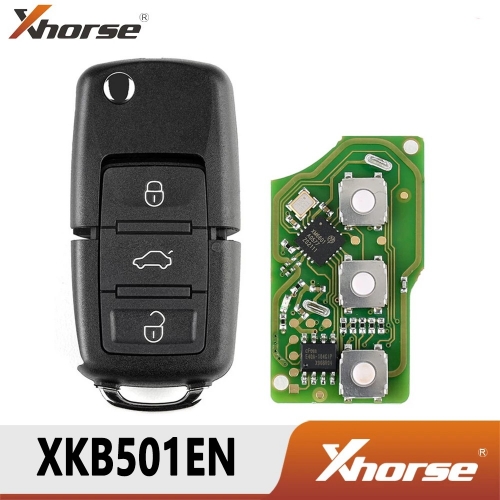 XHORSE XKB501EN Wired Universal Remote Key For Volks-Wagen B5 Type 3 Buttons for VVDI Key Tool English Version