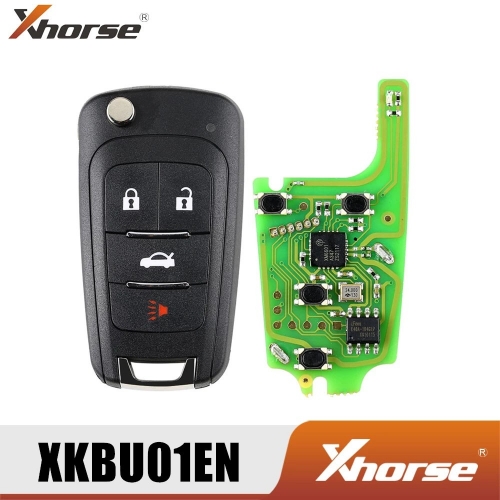 Xhorse XKBU01EN Wire Remote Key for Buick Flip 4 Buttons English Version