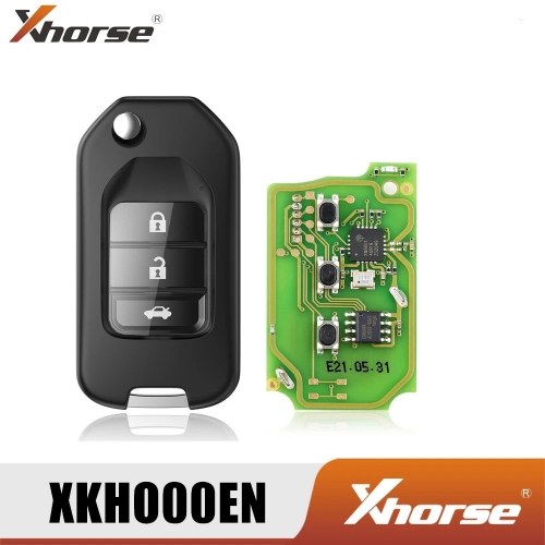 Xhorse XKHO00EN Wire Remote Key for Honda Flip 3 Buttons English Version