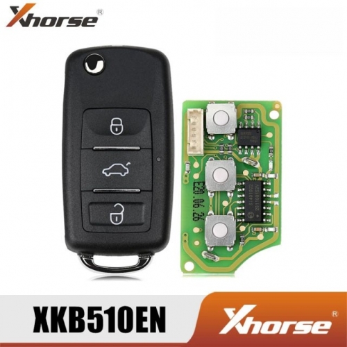 XKB510EN Xhorse VVDi Wired Universal Remote Key 3 Buttons For VVDI2 Mini Key Tool And VVDI Key Tool