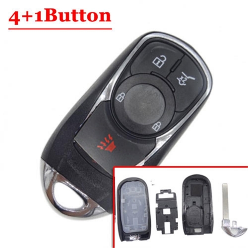 Remodling 4+1 Button Flip Key Shell for buick
