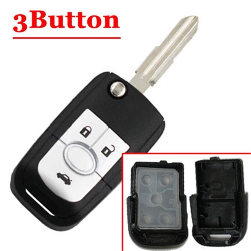 3 Button Flip Key Shell For Buick