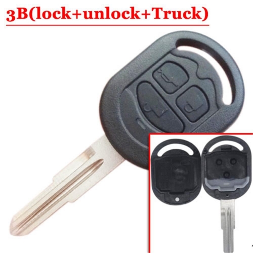 3 Button HRV Remote Key Case For Buick