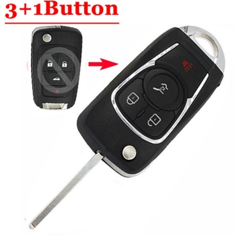 3+1 Button Flip key shell Shell for Buick
