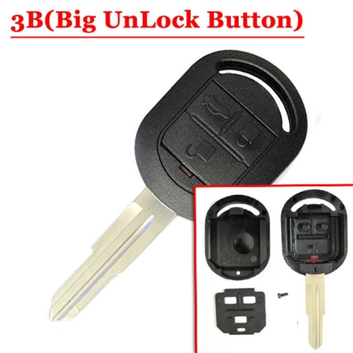 3 Button Remote Key Shell After 2005 Year for Buick