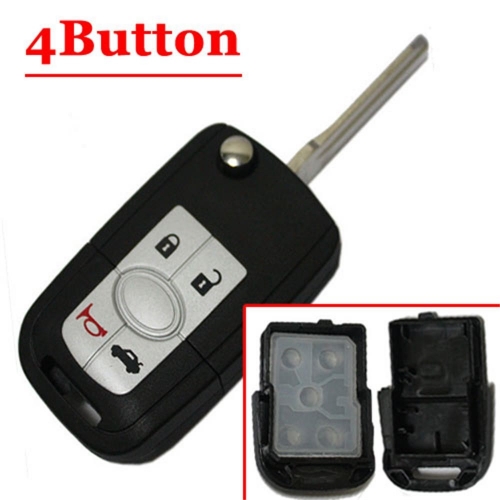4 Button Flip Remote Keyless Case for Buick