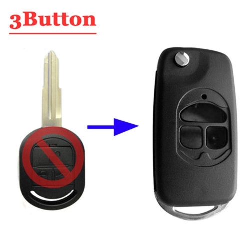 Remodeling Flip Key Case For Buick 3 Button Remote Key