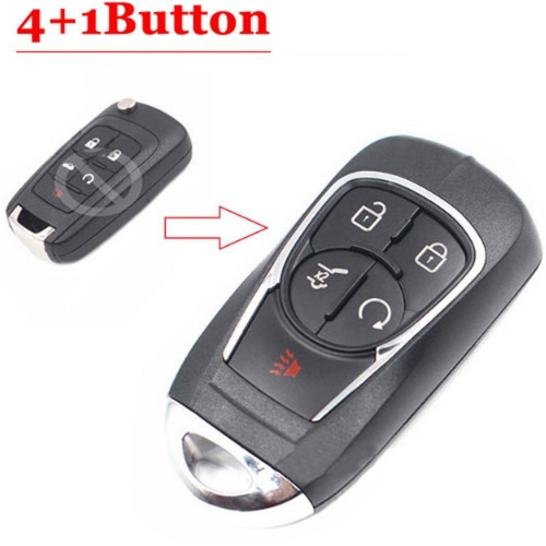 4+1 Button Smart Card Shell for Buick