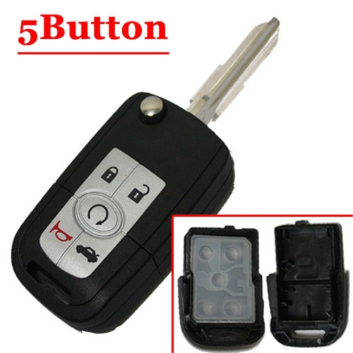5 Button Remote Keyless Case for Buick
