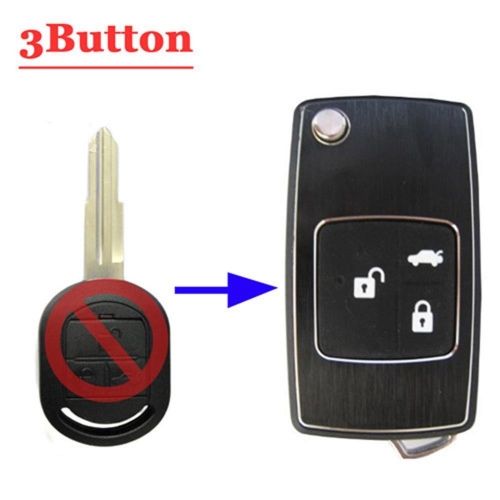 Flip Remote Key Case For Buick Excellet With Metal Panel