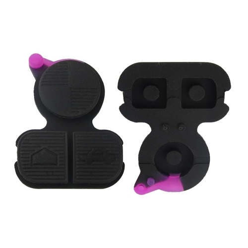 BW 4 Button Remote Rubber Pad with purple