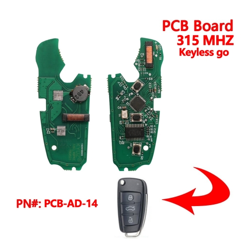 (315Mhz)3 Buttons Smart PCB Board for Audi A3