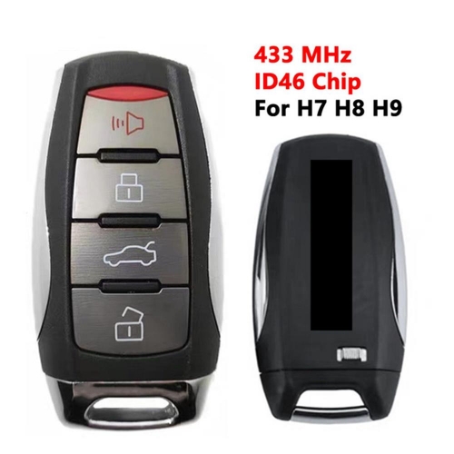 4 Button Keyless Smart Remote Car Key ID46 Chip 433Mhz for GWM Great Wall Haval  H7 H8 H9