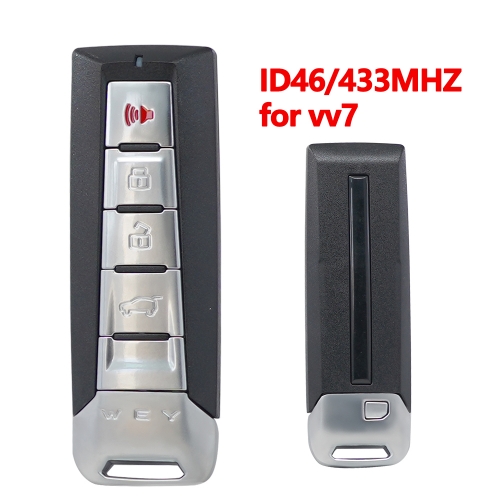 4 Button smart car key Suitable for Great Wall Tank A300 smart card Weipai vv7 smart card car remote control key