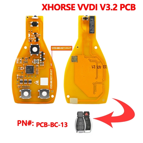(315/433Mhz)3/3+1Buttons VVDI BGA Style Remote Smart Car Key XHORSE VVDI V3.2 PCB