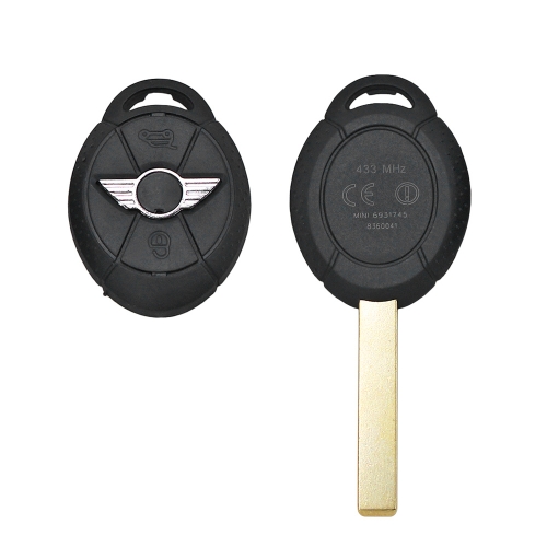 BW Mini Copper 3 Button Remote Key Shell