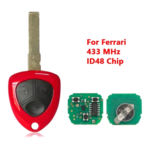 CALIForNIA 3 Button Remote Key 433 Mhz For Ferrar 07-14 Sip22 With ID48 Chip
