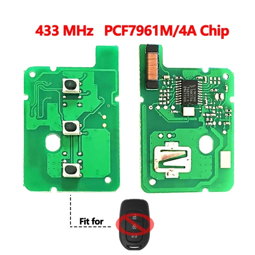 Pcf7961M/4A Chip PCB For Renualt 3B Remote key