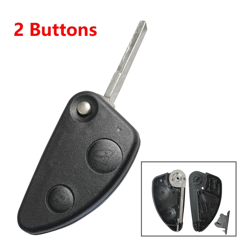 2 Button Flip Remote Key Case For Alfa Romia Type#1